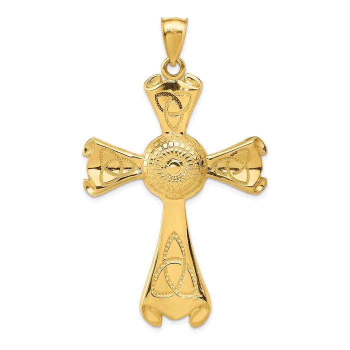 14k Celtic Cross Pendant TreasureFineJewelers Necklaces