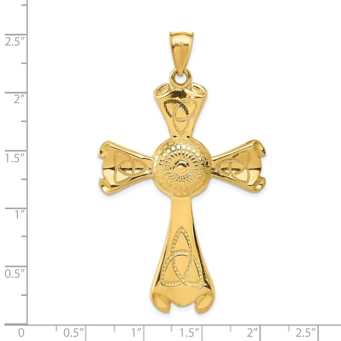 14k Celtic Cross Pendant TreasureFineJewelers Necklaces