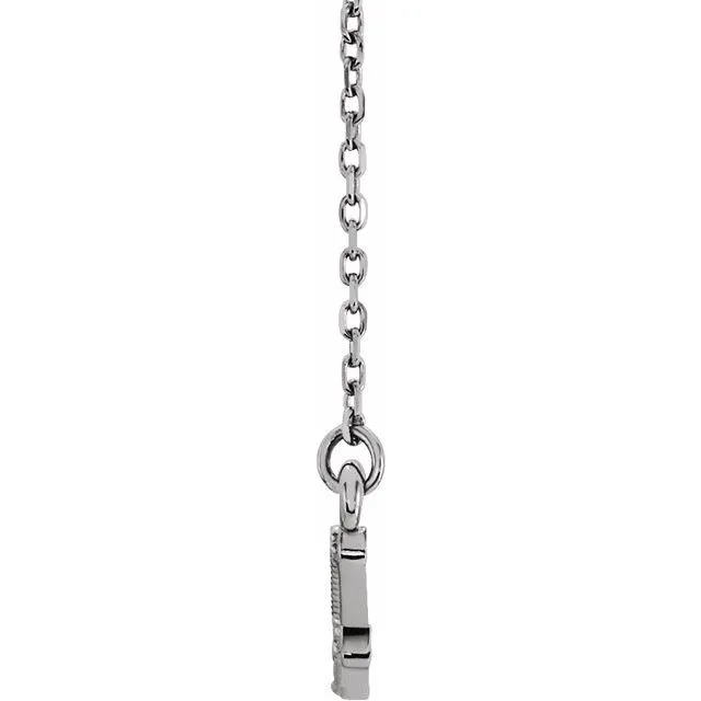 Sterling Silver Beaded Bar 1618 Necklace TreasureFineJewelers Necklaces