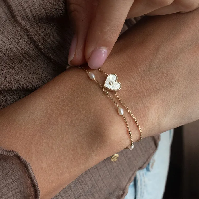 Eklexic Micro Alternating Clustered Pearl Bead Bracelet Bracelets