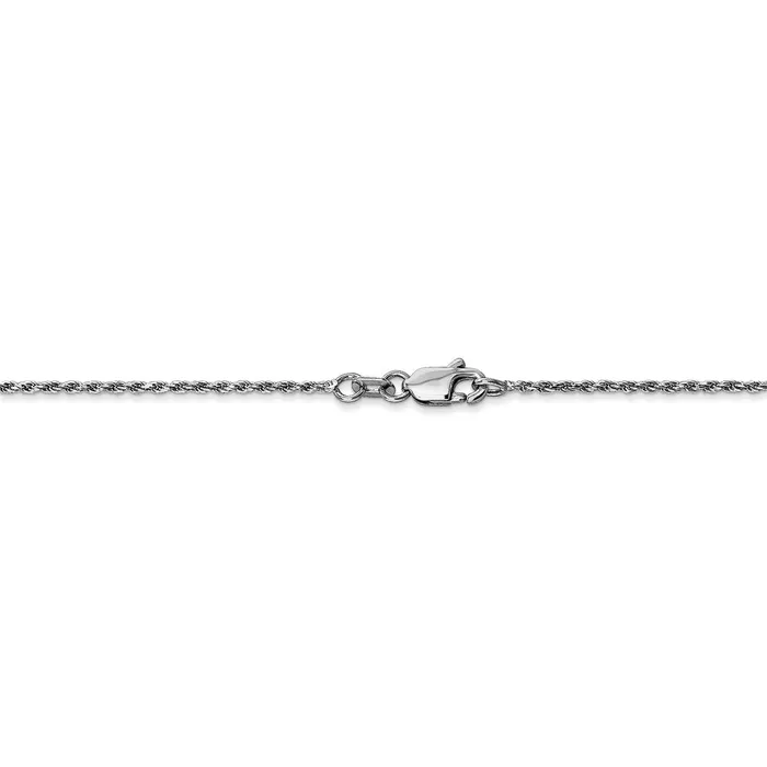 WB Choice Jewelry Necklaces 10k White Gold 115mm DC Machine Made Rope ChainWBC10W0107 WB Choice Jewelry Necklaces 10k White Gold 115mm DC Machine Made Rope ChainWBC10W0107