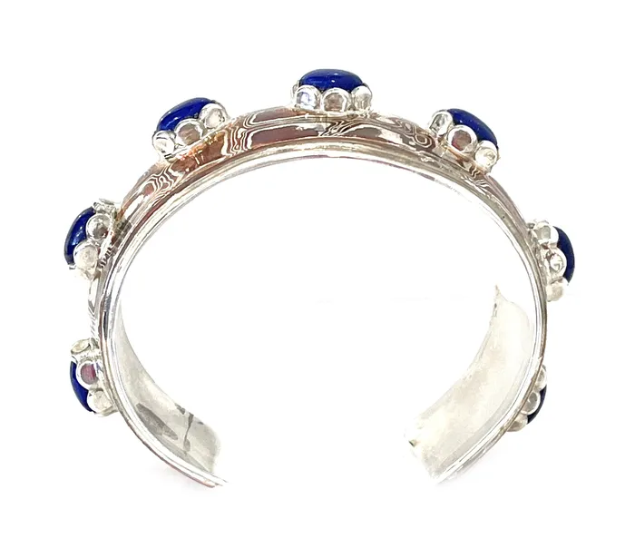 Bracelets Mokume Lapis Bracelet Ben Nighthorse