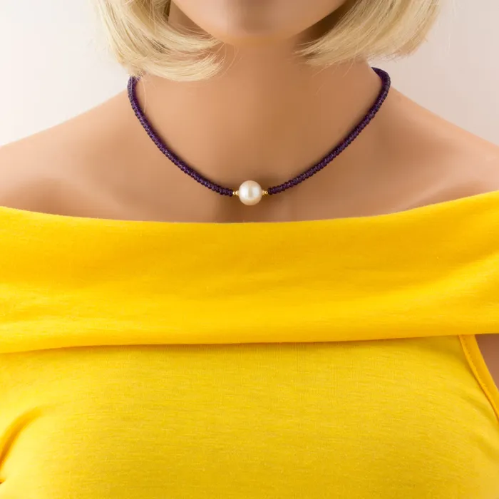 Elisa Ilana Impressionist Collection Amethyst Pearl Necklace 1 Necklaces Elisa Ilana Impressionist Collection Amethyst Pearl Necklace 1 Necklaces