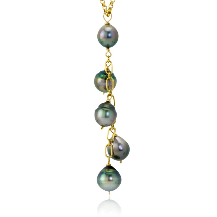 Necklaces Elisa Ilana The Goddess Collection Tahitian Pearl Necklace Necklaces Elisa Ilana The Goddess Collection Tahitian Pearl Necklace