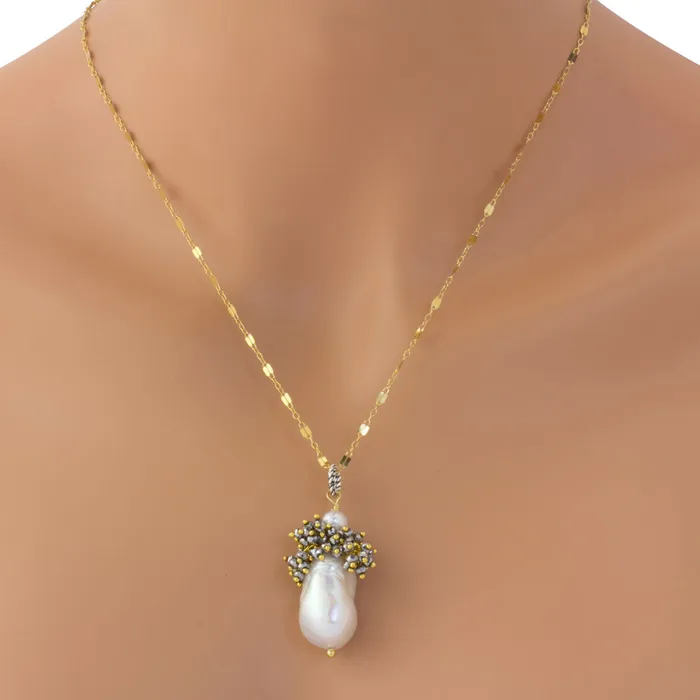 The Goddess Collection Baroque Pearl Necklace Elisa Ilana Necklaces The Goddess Collection Baroque Pearl Necklace Elisa Ilana Necklaces