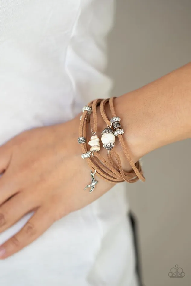 Bracelets Paparazzi Accessories Canyon Flight White Bracelet Jewelry by Bretta
