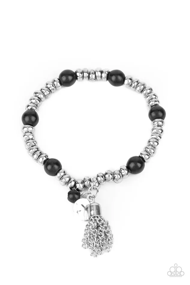 Bracelets Paparazzi Accessories Whimsically Wanderlust Black Bracelet Jewelry by Bretta