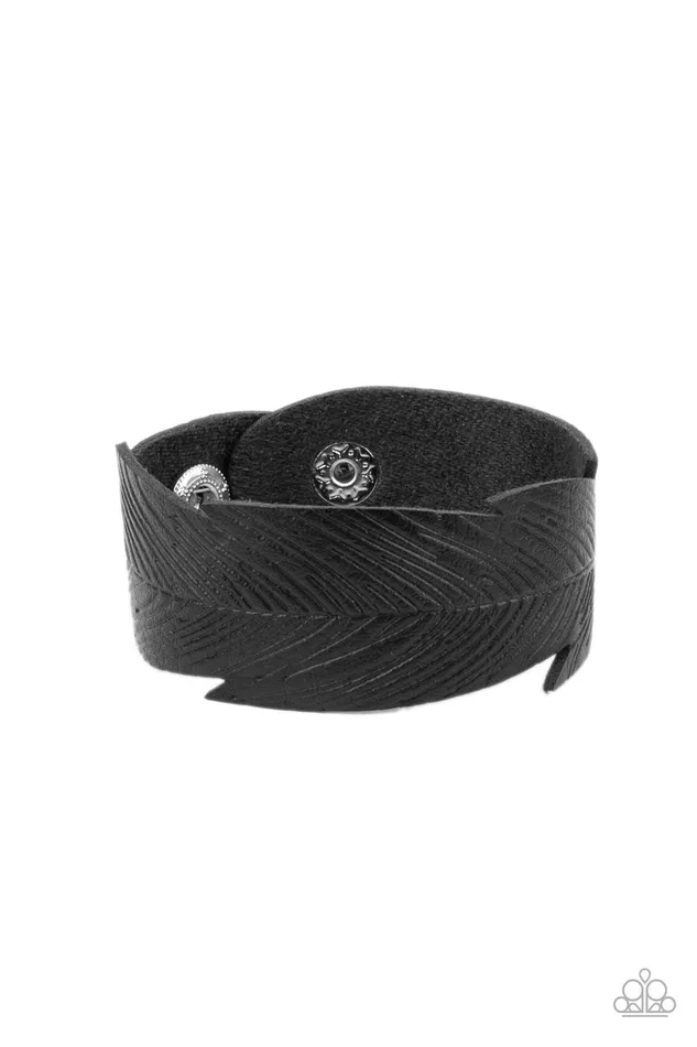 Bracelets Paparazzi Accessories Whimsically Winging It Black Bracelet Jewelry by Bretta