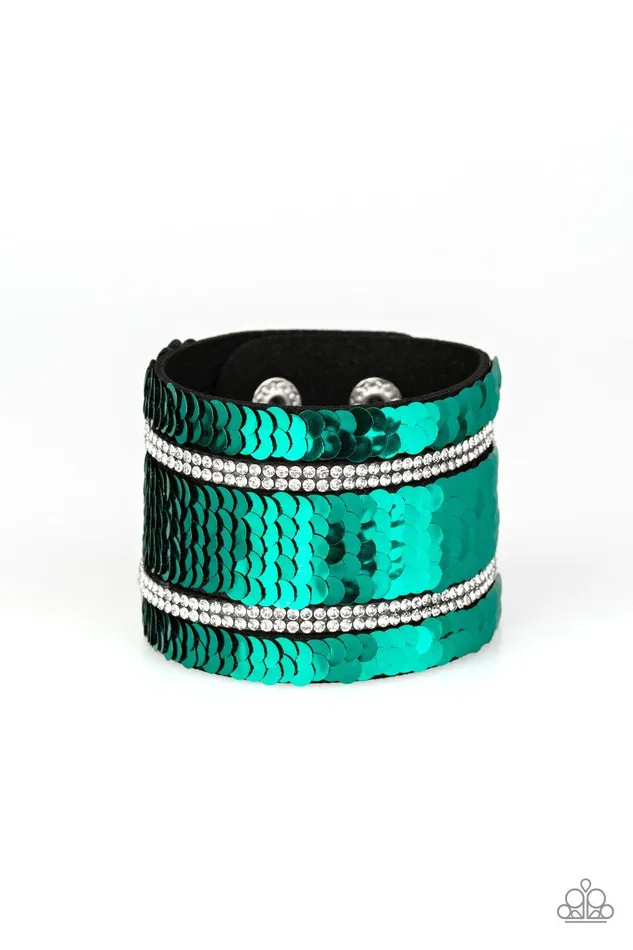 MERMAID Service Green Bracelet Jewelry By Bretta Paparazzi Accessories Bracelets MERMAID Service Green Bracelet Jewelry By Bretta Paparazzi Accessories Bracelets
