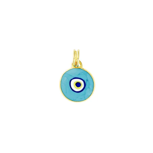 Necklaces 14 Karat Yellow Gold Evil Eye Pendant Mrs Jones Company