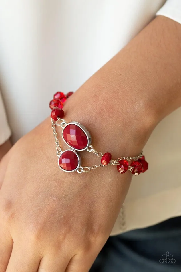 Paparazzi Accessories Bracelets Crowd Pleaser Red Bracelet Jewelry By Bretta