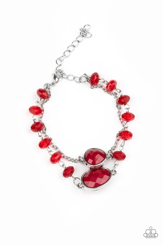 Paparazzi Accessories Bracelets Crowd Pleaser Red Bracelet Jewelry By Bretta