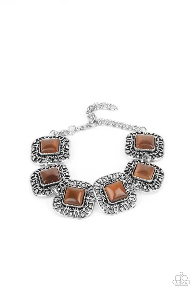 Paparazzi Accessories Bracelets Dreamy Destinations Brown Bracelet Jewelry by Bretta