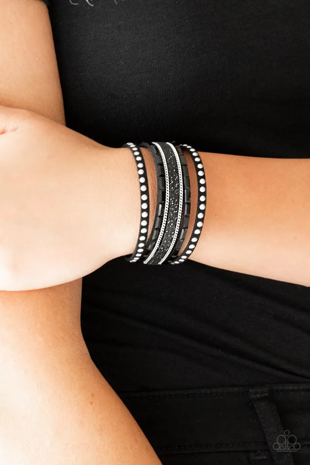Paparazzi Accessories Bracelets Seize The Sass Black Wrap Bracelet Jewelry by bretta Paparazzi Accessories Bracelets Seize The Sass Black Wrap Bracelet Jewelry by bretta