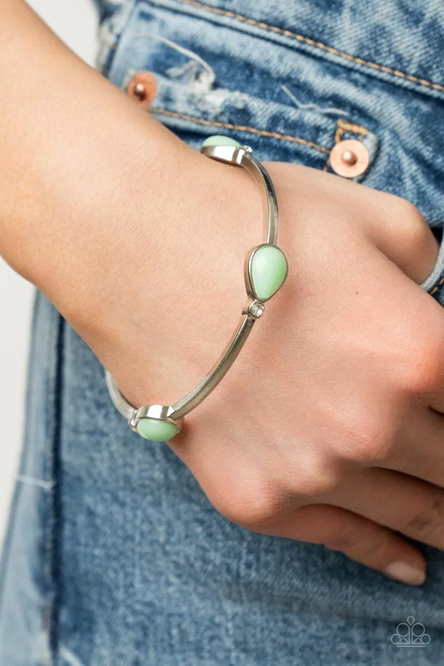 Paparazzi Accessories Dewdrop Dancing Green Bracelet Jewelry by Bretta Bracelets Paparazzi Accessories Dewdrop Dancing Green Bracelet Jewelry by Bretta Bracelets