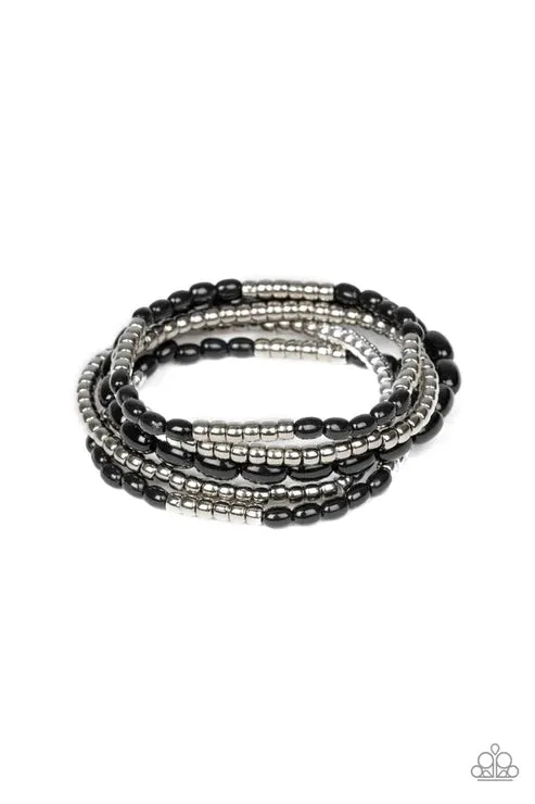 Paparazzi Accessories Meet and Mingle Black Bracelet Jewelry by Bretta Bracelets Paparazzi Accessories Meet and Mingle Black Bracelet Jewelry by Bretta Bracelets